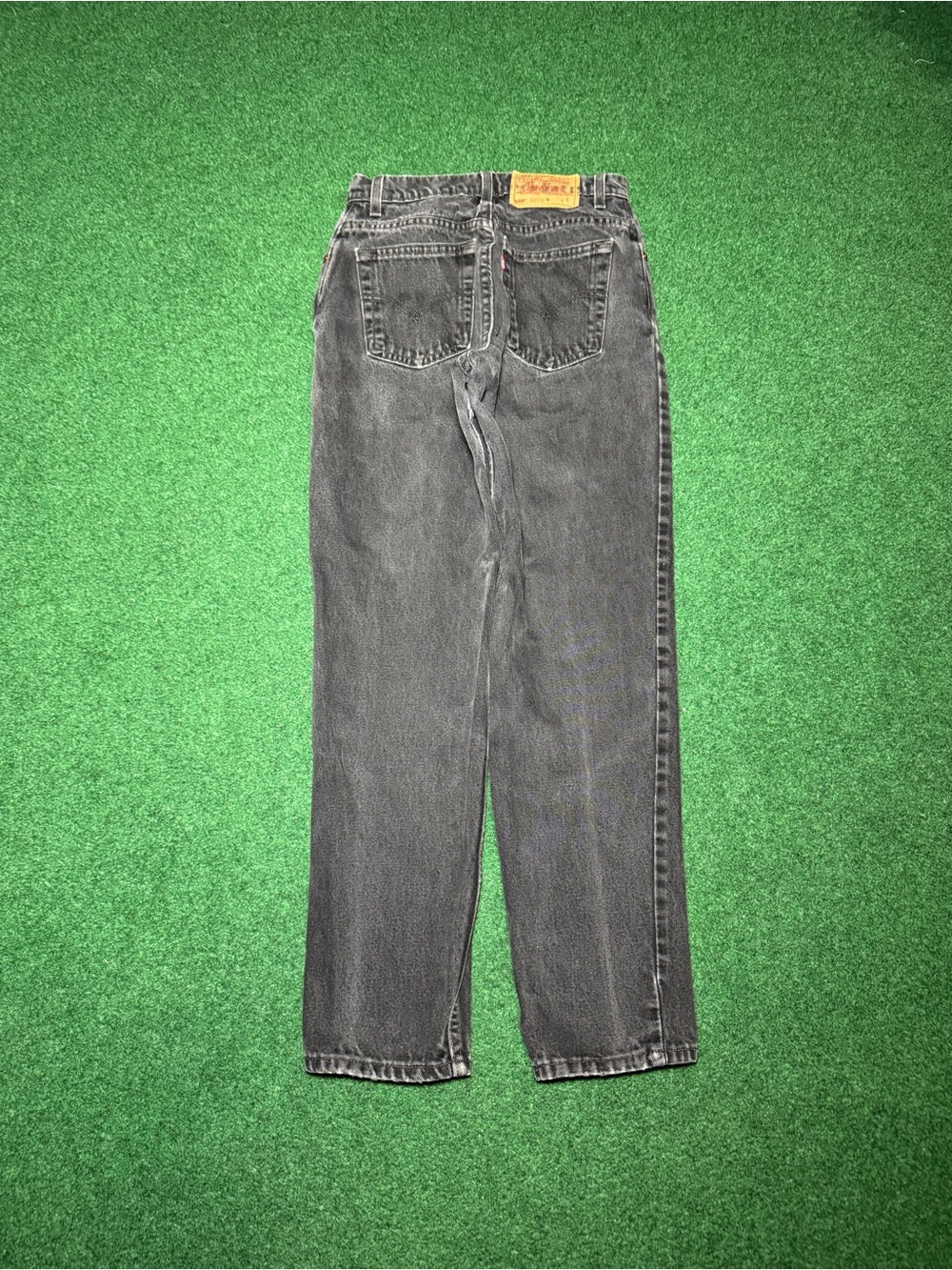 Levis 550 Relaxed Vintage Jeans 90s Womens 6 26x28 Dark Wash Grunge Hipster
